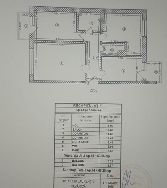 Parcul Carol Apartament 3 camere, mobilat utilat lux